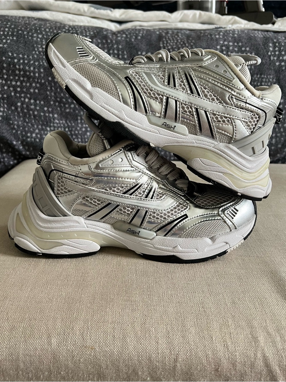 Ash Racer sneakers 36 6 silver white